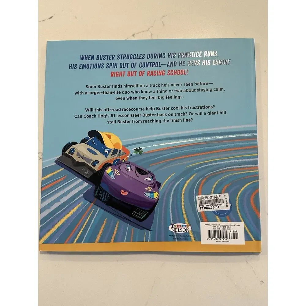 AUTOGRAPHED SIGNED Buster Gets Back on Track by Dale Earnhardt Jr. Hardcover #8